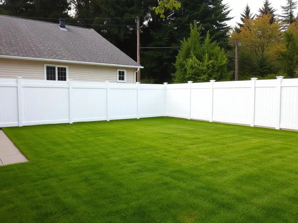 Vinyl Privacy fence example