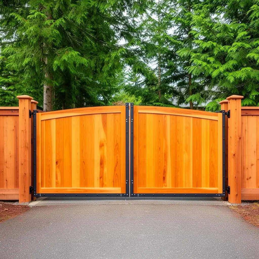 Cedar & Wood Gates gate style
