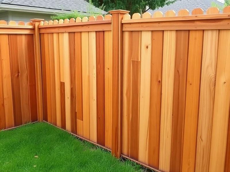 Shadowbox cedar fence style